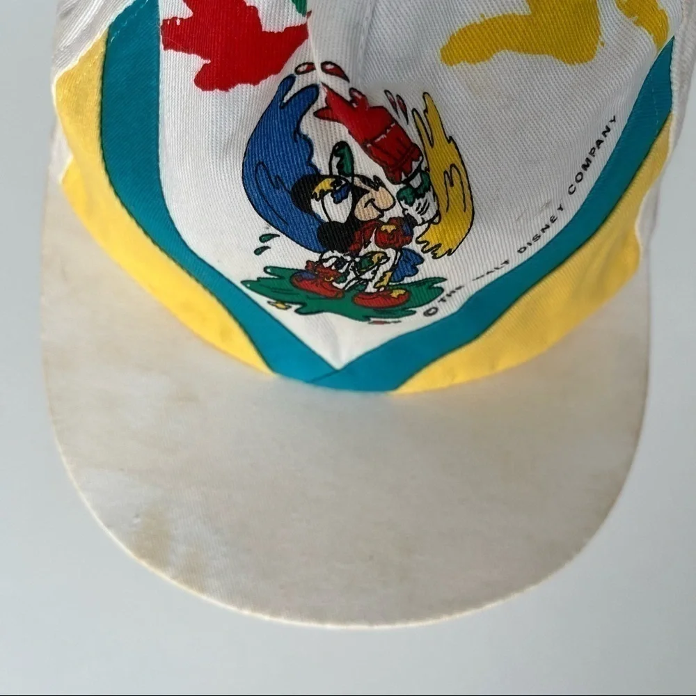 Vintage Disney Mickey Children’s Painters Cap Baseball Hat OS